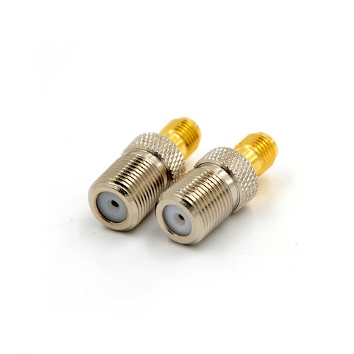 F Female Jack to SMA Female Jack Straight Coaxial Coax RF Adapter Connector Ts - Photo 2/6