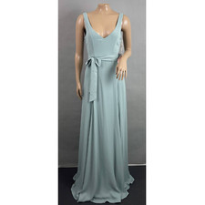 Show Me Your MuMu Dress Women XXS Jenn Maxi Green Silver Sage Crisp Wedding NWT