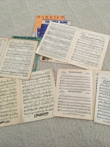 Lot Of 10 Vintage Early-Mid 1900’s Movie/Sheet -Music Sheets Assorted Names - Picture 11 of 12