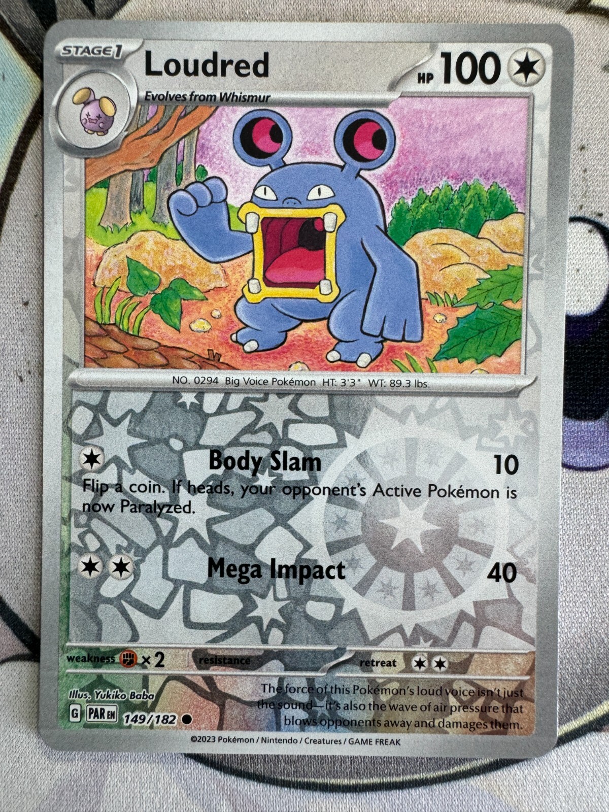 Loudred Reverse Holo English Pokemon TCG BKL329