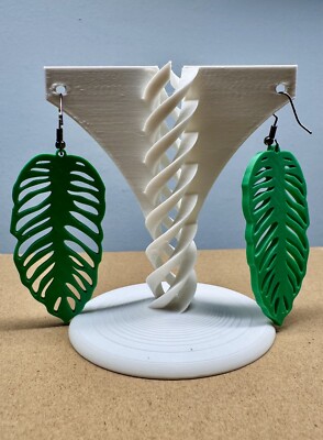 Ohrringe Tropische Monsterblätter 3D-gedruckt Sommer Urlaub Modern Kunst