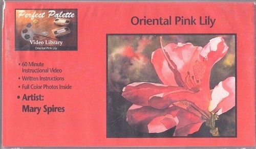 PERFECT PALETTE Video VHS ORIENTAL PINK LILY Mary Spires Watercolor Painting 