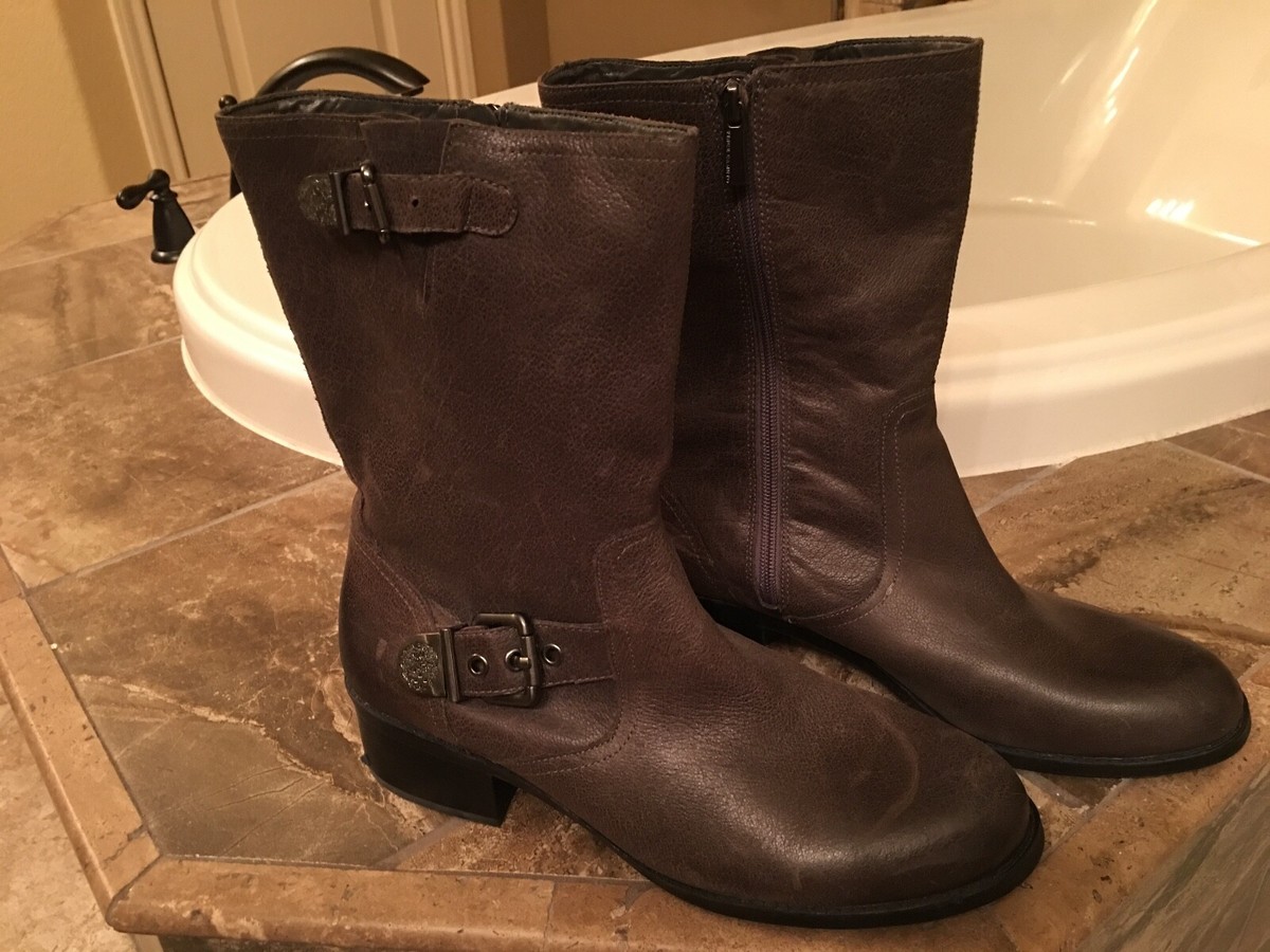 Vince Camuto Midrise Leather Boots 