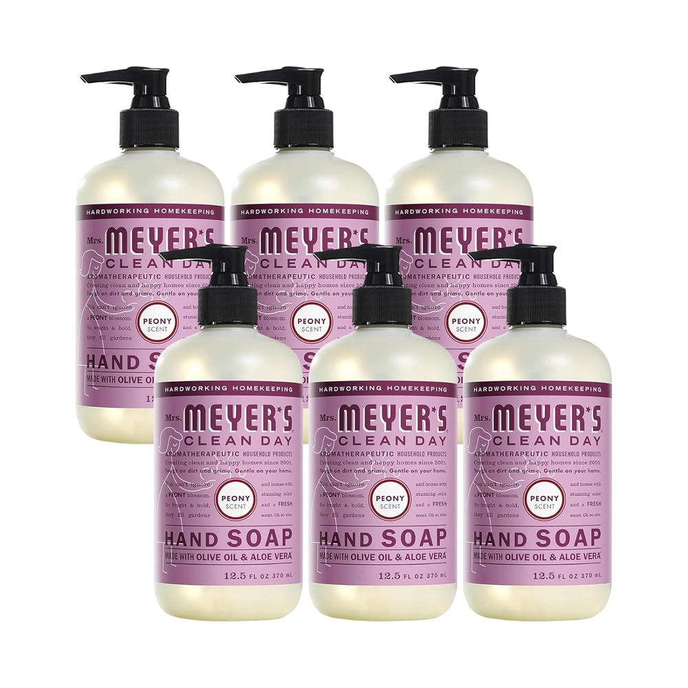 Hand Soap, Made with Essential Oils, Biodegradable Formula, Peony, 12.5 Fl. Oz (