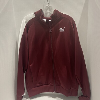 Puma TMC Nipsey Hussle T7 Full Zip Track Jacket Burgundy 534808 05 NWT Large