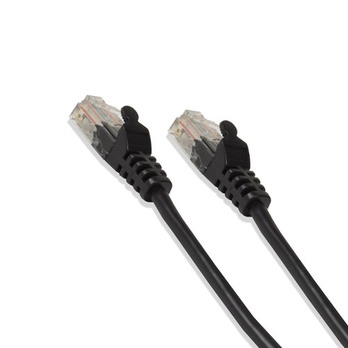 1ft Cat5e Cable Ethernet Lan Network RJ45 Patch Cord Internet Black (50 Pack) - Picture 6 of 6