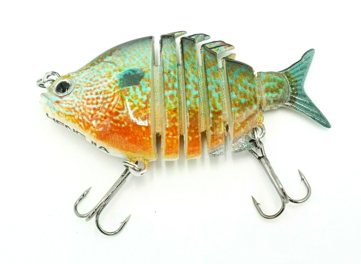 croch fishing lures multi jointed TRUSCEND Swimmax 8-Segment Swimbait with BKK Hooks – Truscend textured scales 5pcs Segmented Multi Jointed Swimbaits