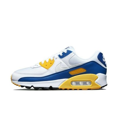 nike air max 90 essential white blue yellow