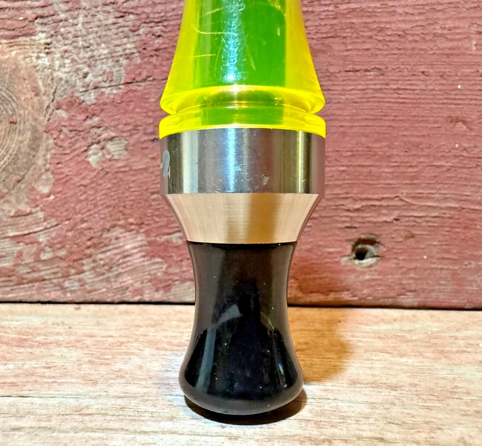 Difícil de encontrar Zink PH-2 Doble Magnum Doble Caña Pato Llamada--Negro/Jugo Foto 4 de 4