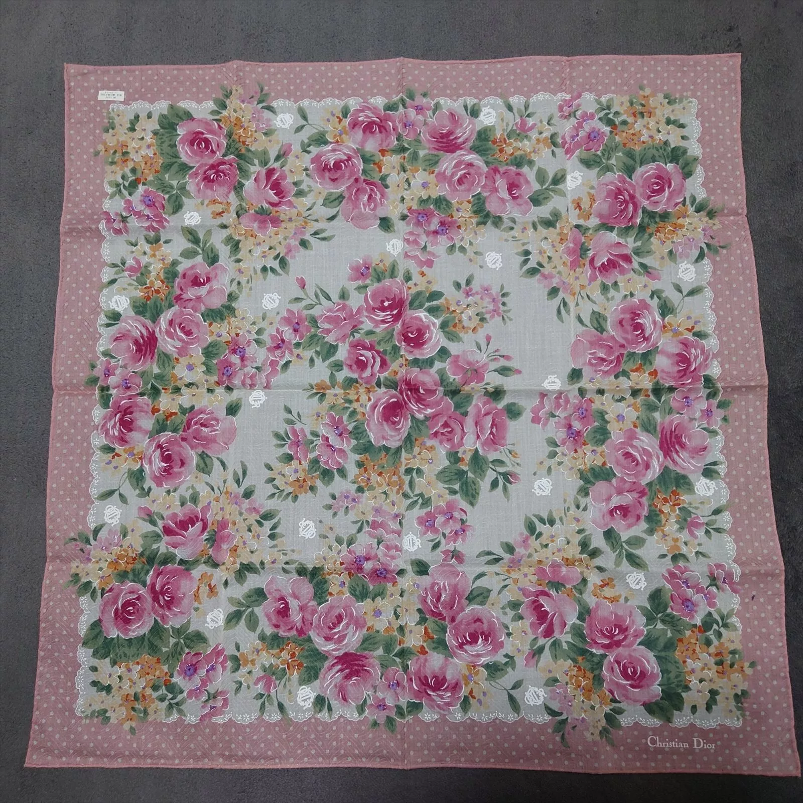 Mouchoir Christian Dior coton 50 cm 20