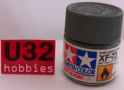 TAMIYA 81773 XF-73 Dark Green Matte Acrylic Paint For