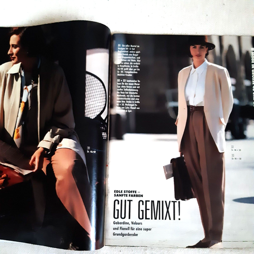 NEUE MODE GERMAN Magazine #1/1992 Vintage Sewing Patterns, Knitting, Cooking - Picture 9 of 17