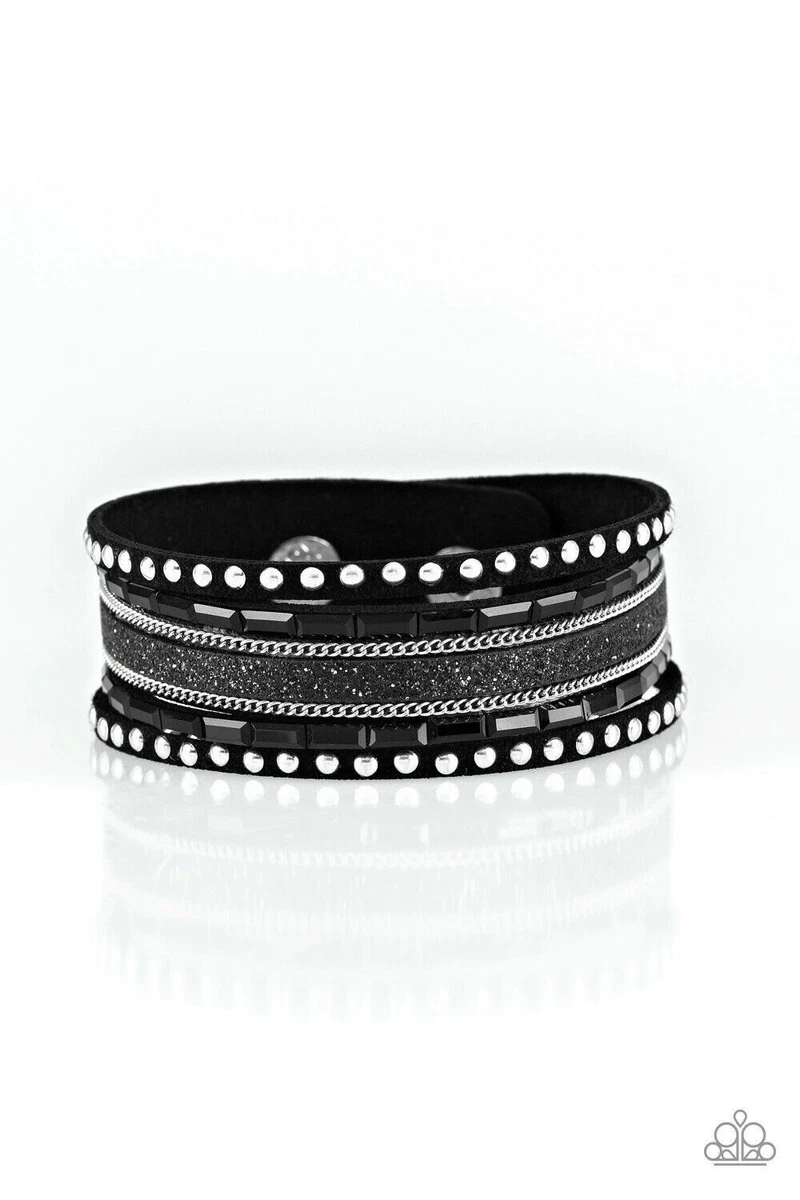 Seize the sass black on sale bracelet paparazzi