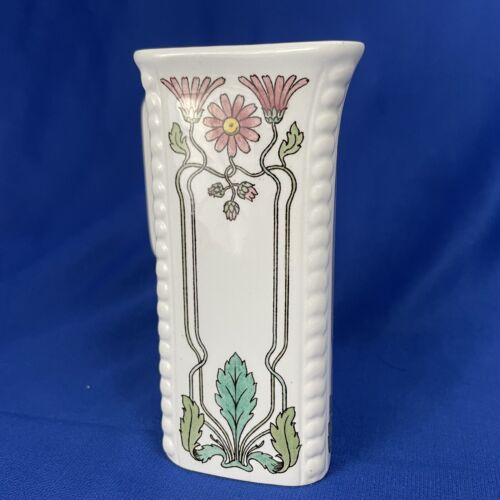 Brocca Art Nouveau Villeroy & Boch Dresda crema floreale rosa, verde 1874-1909 - Foto 5 di 10