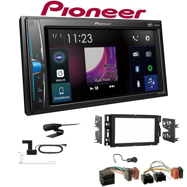 Pioneer 2-DIN Autoradio Bluetooth Dab+ FüR Chevrolet Equinox Facelift 2007-2009-image