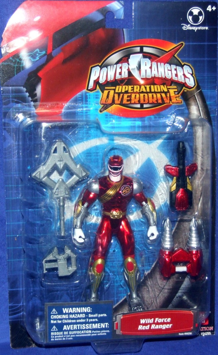 Power Rangers Wild Force Red Metallic Ranger New Disney exclusive
