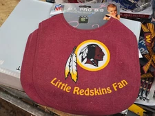 WASHINGTON REDSKINS NEW Baby Bibs All Pro style