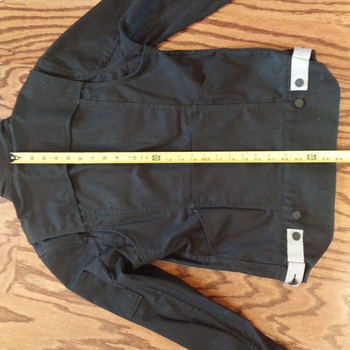 Levis Black Denim Commuter Trucker Jacket Size Small Reflective Packable Hood - Picture 5 of 5