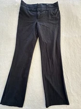 AB STUDIO  waist elastic band gray charcoal pant women size 8