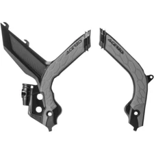 Acerbis X-Grip Frame Guards - KTM - Black/Silver | 2733441001