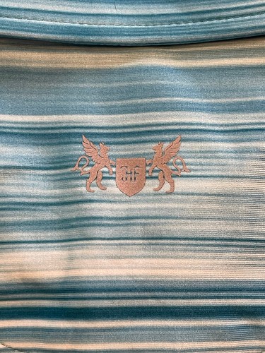 NWT Hickey Freeman Performance Fabric Aqua Polo Golf Shirt Men’s Medium $94 - Picture 5 of 7