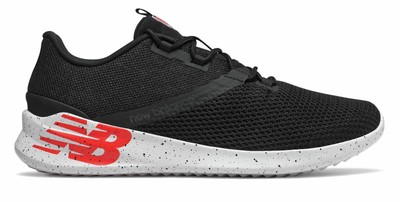 New Balance Men's CUSH+ District Run Shoes Black with Red
