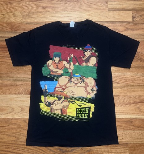 Camisa de Anime South Park - Talla Pequeña Camiseta Negra Comedy Partners