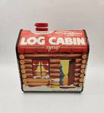 LOG CABIN SYRUP Collectors Tin 1987 Vintage 100th Anniversary  Collector's Tin