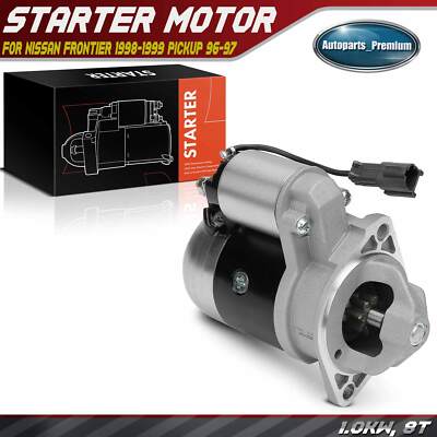 Starter Motor for Nissan Frontier 1998-1999 Pickup 96-97 L4 2.4L 1.0KW 12V CW 8T