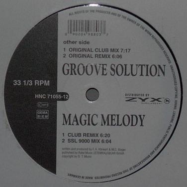 Groove Solution - Magic Melody - German 12'' Vinyl - 2002 - House Nation