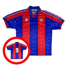 Barcelona FC 1995/97 Kappa Home Football Shirt S Spain Vintage Soccer Jersey