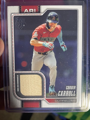 Corbin Carroll Game Used Bat Relic 2026 Topps Real One Relics #314 Diamondbacks