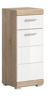 Homes & Jones Badezimmer Lambada Kommode Schrank Standschrank In Front Weiß Hoch