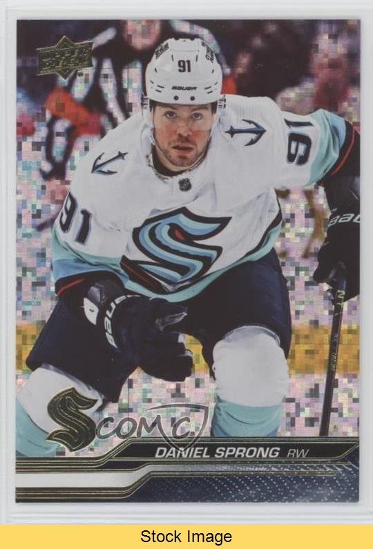 2023-24 Upper Deck Series 2 Speckled Rainbow Foil Daniel Sprong #401 READ 0cv