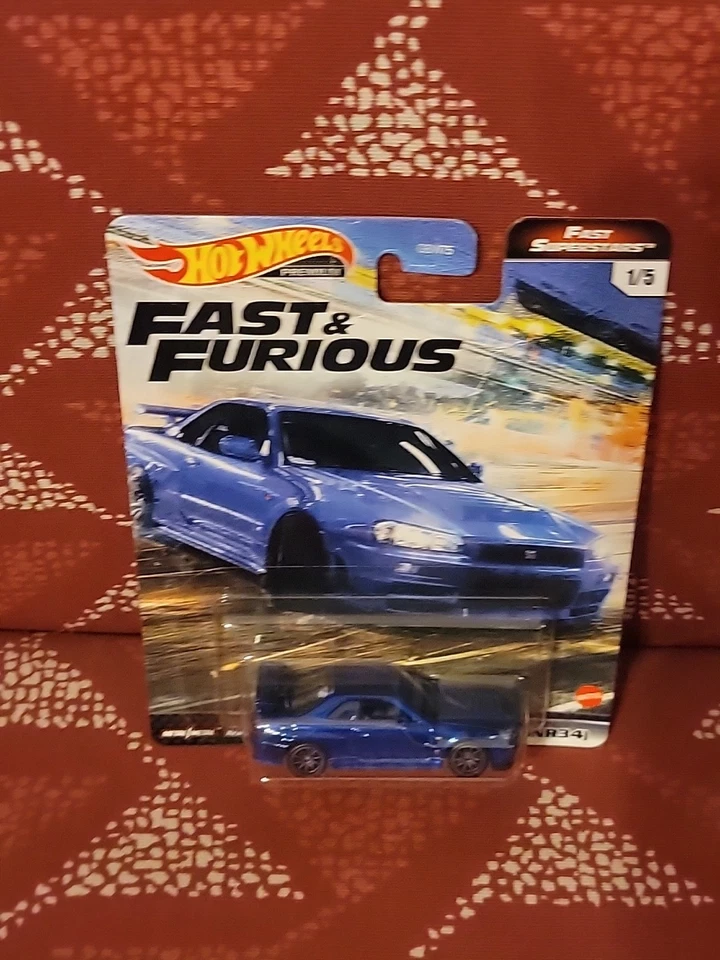 Hot Wheels Premium Fast and Furious Fast Superstars Nissan Skyline GTR R34 1/5 - Image 2 of 4