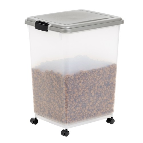 Airtight Pet Food Container W/ Scoop Durable Dog Cat Food Storage Bin Wheeled US - Picture 3 of 46