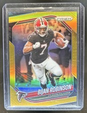 2025 Panini Prizm Bijan Robinson Gold #/10 Falcons
