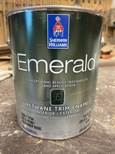 Gal. Sherwin Williams Emerald Urethane Water Based Paint/Gloss/ 9178 In The Navy