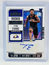 2023 Panini Contenders Tiyon Evans Rookie Ticket Auto #261