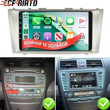 Jbl Carplay Android 15.0 Car Stereo Radio Gps Navi Fm For Toyota Camry 2007-2011