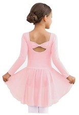 Toddler Girls Ballet Dance Leotards 4-5T Ballet Pink Long Sleeve Long Sleeve