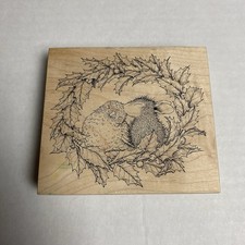 Stampa Rosa House Mouse Designs Rubber Stamp 285 Holiday Smooch Christmas 1998