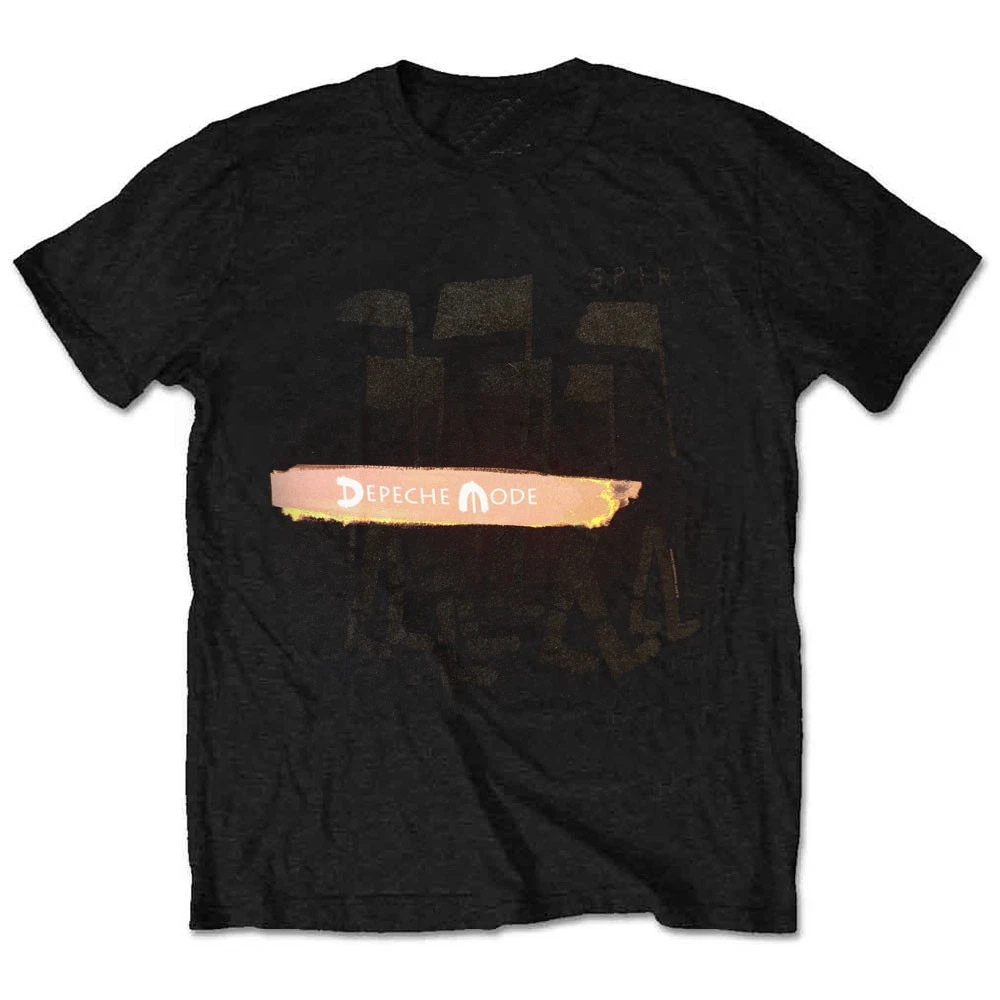 Vêtement Groupe Depeche Mode Depeche Mode T Shirt Rouge Global Spirit Tour Violator Band Logo Size M T-shirt Fan Groupe