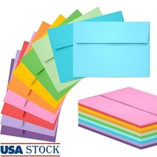 A7 Self-Seal Colored Envelopes 50 Pack Perfect Invitations Cards  Mailings New