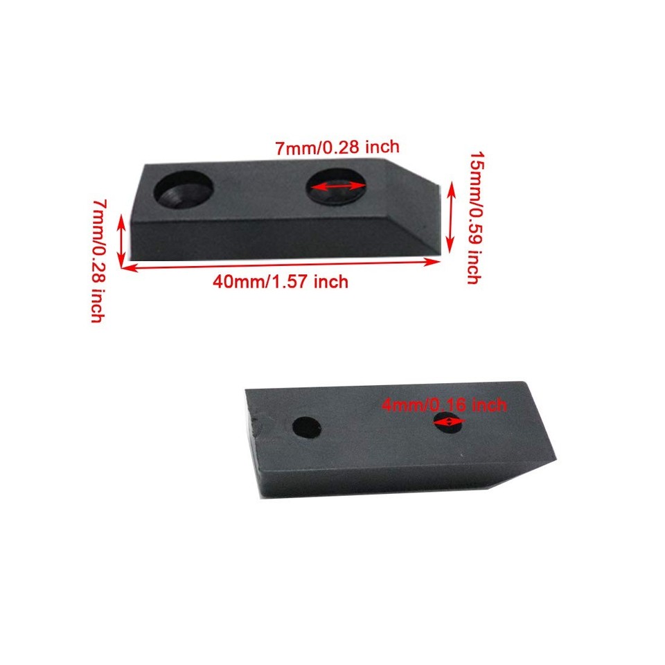 Rectangular Rubber Feet Bumpers 1.57x0.59x0.28 inch 20pcs | eBay