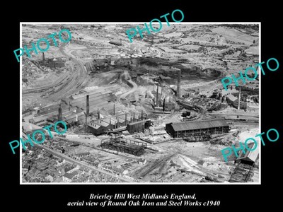 Brierley Heath West Midlands England Iron Works c1940 Old Large Historic Photo