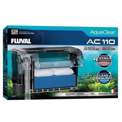 Fluval AquaClear AC110 Power Filter, 60-110 US Gal