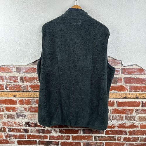 Vintage Polo Sport Ralph Lauren Fleece Vest Mens 3XLT Green Full Zip Outdoors - Picture 5 of 5