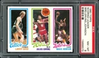 1980 TOPPS LARRY BIRD MAGIC JOHNSON HoF ROOKIE RC JULIUS ERVING NM-MT PSA 8