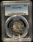 PCGS PR64 1952 United States Benjamin Franklin Half Dollar Proof Silver Coin 50C